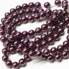 Preciosa Light Burgundy Pearls